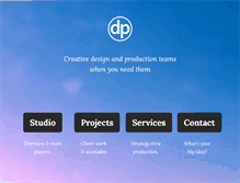 Tablet Screenshot of dpcreativestudio.com